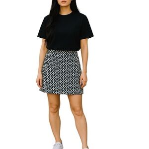Bamboo Trader 6 Geometric Pattern Golf Tennis Pickleball Skirt Skort Summer